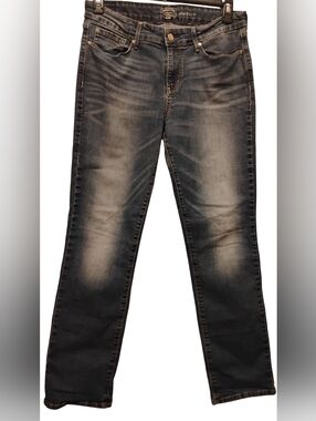 Signature by Levi Strauss Women's Straight Leg Jeans - Dark Blue Fade
